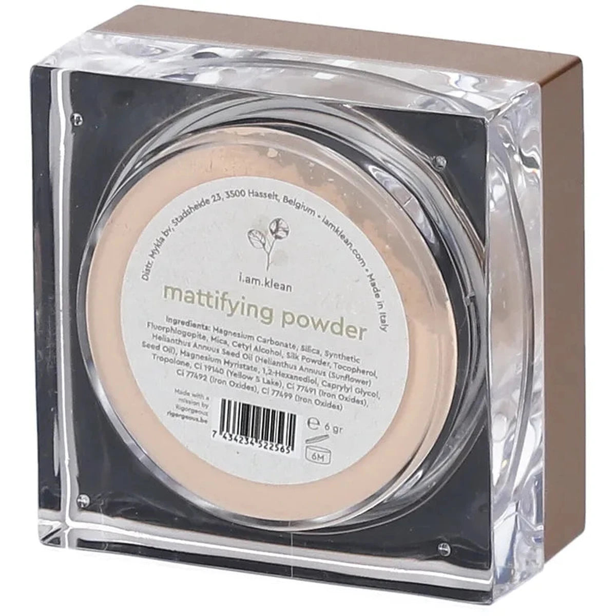 Poudre matifiante i.am.klean Mattifying Powder ingrédients composition 6g