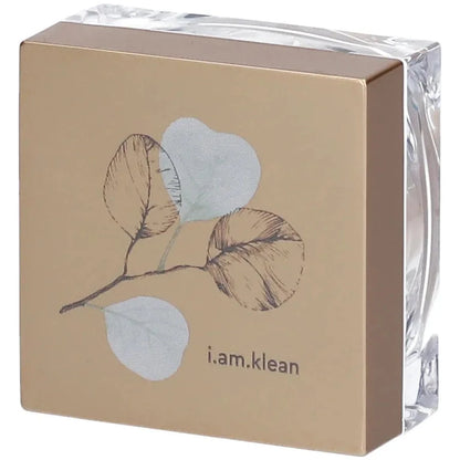 Poudre matifiante i.am.klean écrin doré motifs végétaux maquillage naturel