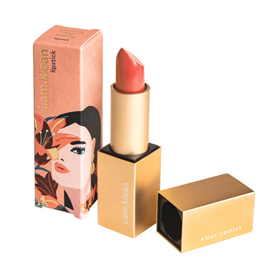 Rouge à lèvres vegan i.am.klean Nectar maquillage naturel packaging illustré