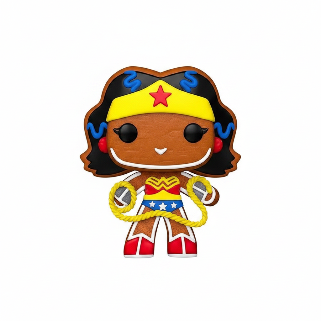 Funko Pop! Gingerbread Wonder Woman - DC Holiday Special Edition, zoom figurine individuelle