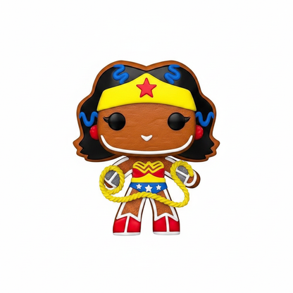 Funko Pop! Gingerbread Wonder Woman - DC Holiday Special Edition, zoom figurine individuelle