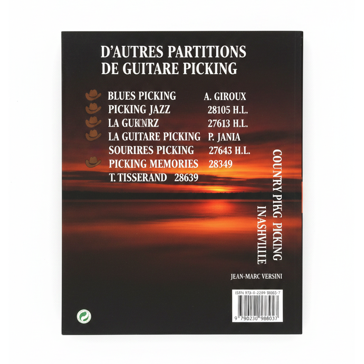 Dos du livre Country Picking in Nashville - Editions Henry Lemoine