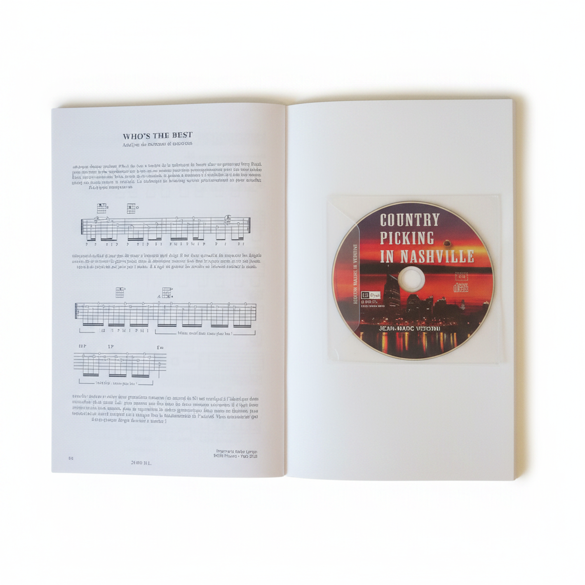 Intérieur du livre Country Picking in Nashville avec CD par Jean-Marc Versini