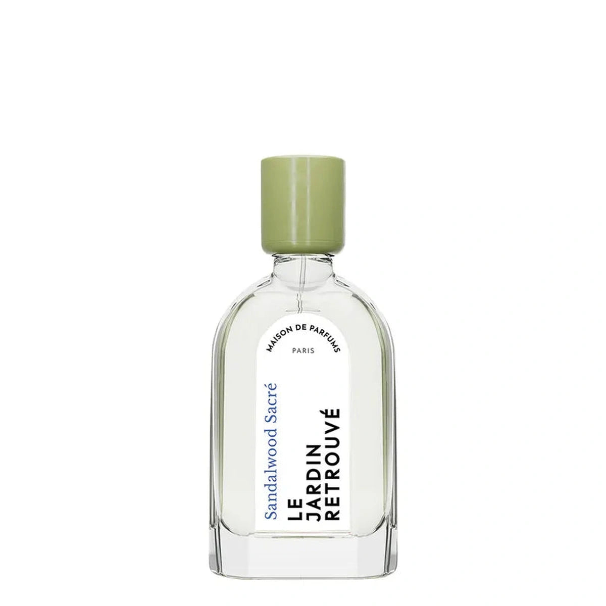 Eau de parfum Sandalwood Sacré Le Jardin Retrouvé flacon 50 ml bouchon vert santal