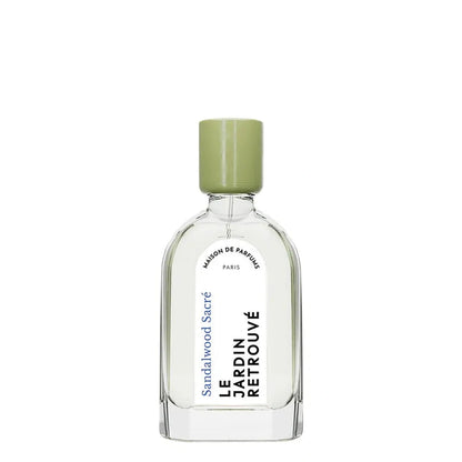 Eau de parfum Sandalwood Sacré Le Jardin Retrouvé flacon 50 ml bouchon vert santal