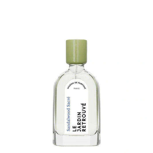 Eau de parfum Sandalwood Sacré Le Jardin Retrouvé flacon 50 ml bouchon vert santal