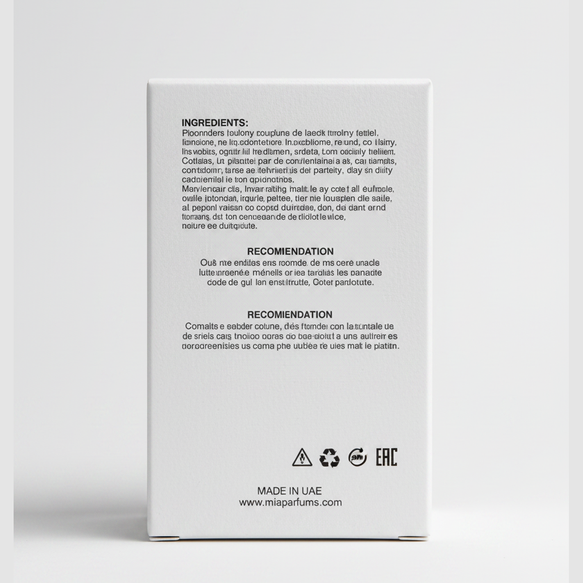 Mia Parfums Cuirberry - Dos
