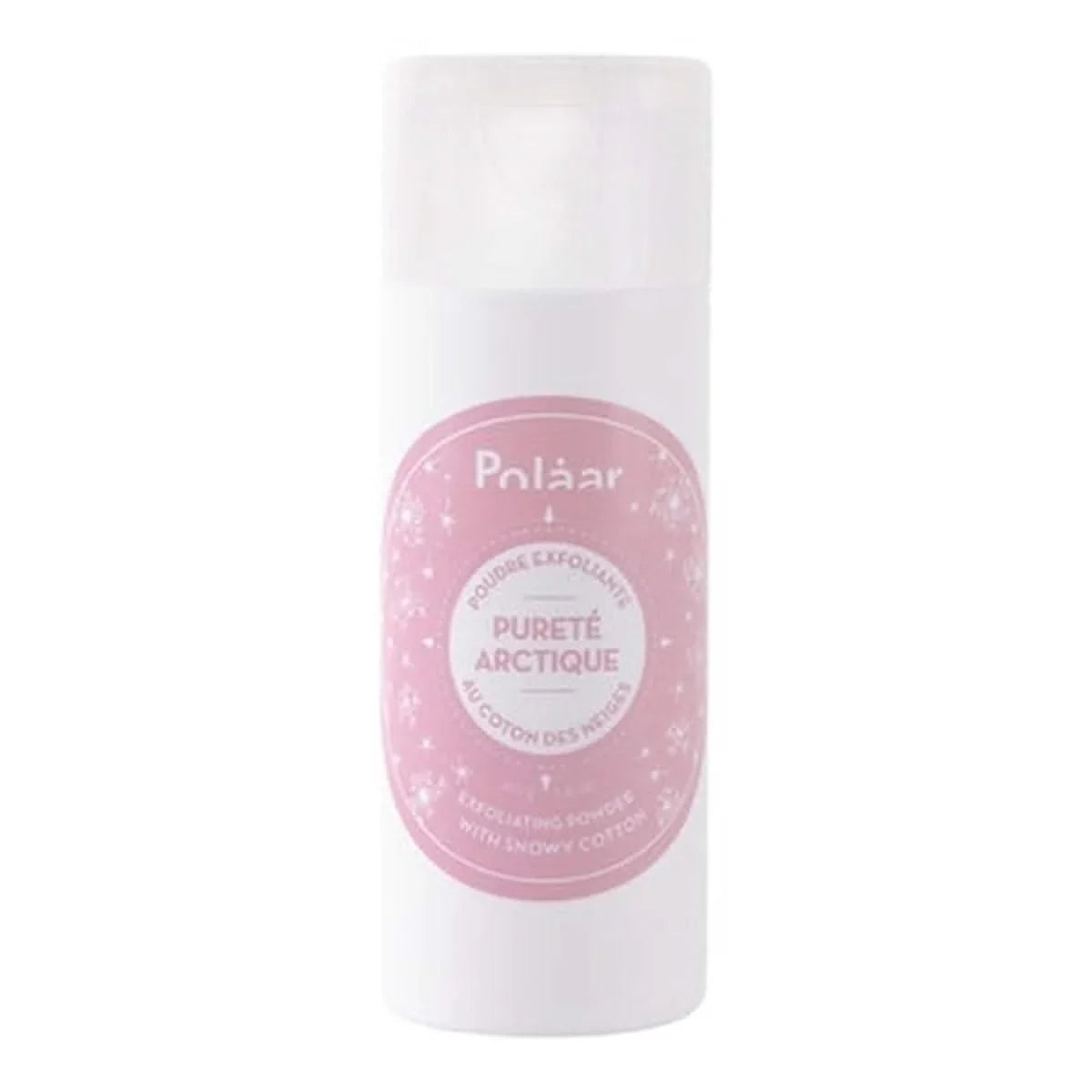 Polaar Pureté Arctique Poudre Exfoliante au Coton des Neiges, un soin exfoliant doux pour une peau lisse et éclatante. Idéal pour un rituel beauté sensoriel.
