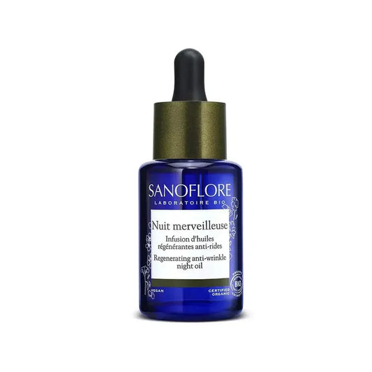 Sanoflore Nuit Merveilleuse Infusion huile régénérante anti-ride peau rayonnante