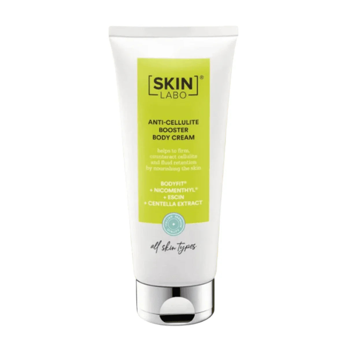 Skin Labo crème corporelle anti-cellulite booster avec action lipolytique pour réduire les accumulations de graisse et raffermir la peau.