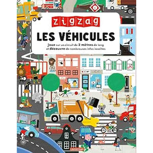 Zigzag Les Véhicules - Livre-accordéon géant 2 mètres