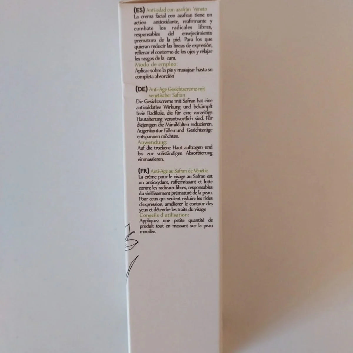 Crème anti age au safran venitien Natibio