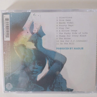 Dos du CD Sound Directions The Funky Side of Life produit par Madlib — tracklist 11 titres dont Dice Game, The Horse, On The Hill — label Stones Throw Dutch Import barcode 6 59457 21242 1