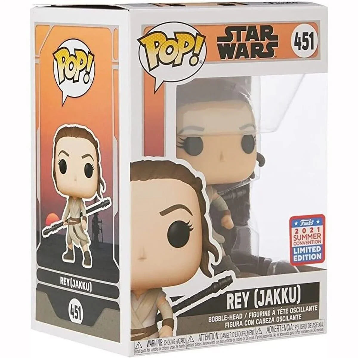 Star Wars Funko pop REY Jakku 451 Edition Limitée