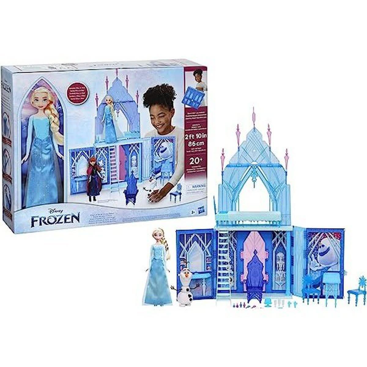 Disney La Reine des neiges 2, Palais de glace d'Elsa, poupées Elsa et Olaf, coffret château, pour enfants