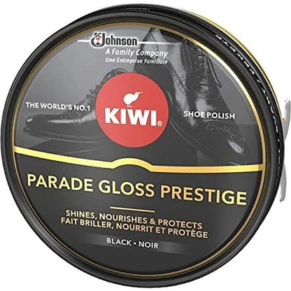 KIWI Parade Gloss Prestige Cirage en pot métallique Noire