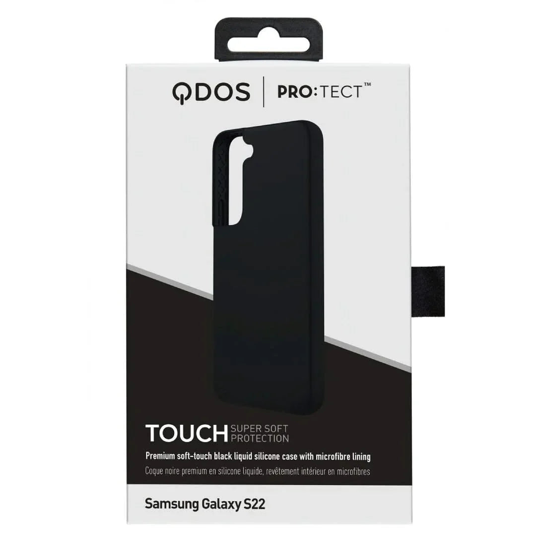 Coque noire premium silicone Samsung S22+