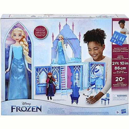 Disney La Reine des neiges 2, Palais de glace d'Elsa, poupées Elsa et Olaf, coffret château, pour enfants