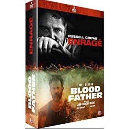 Pack 2 Blu-ray Enragé Russell Crowe + Blood Father Mel Gibson Jean-François Richet — coffret double thriller action neuf cellophane