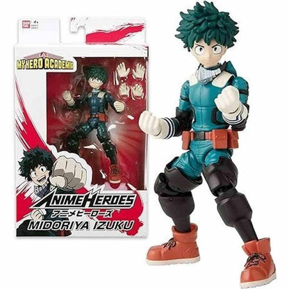 Figurine Izuku Midoriya Deku My Hero Academia Anime Heroes Bandai 17cm – 16 points articulation PVC – licence officielle