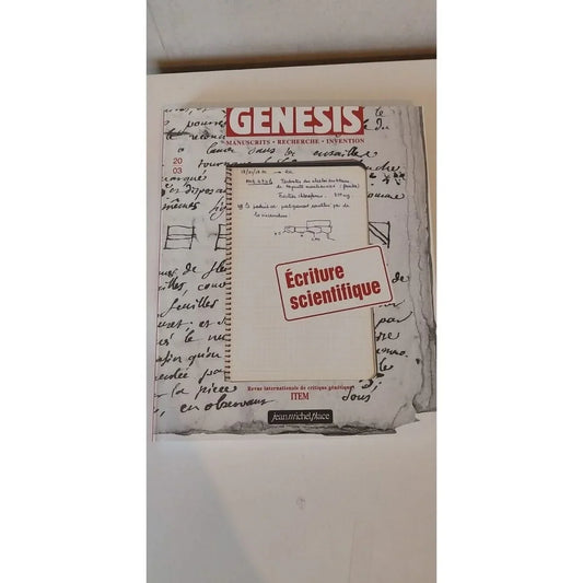 Genesis N° 20/3 - Ecriture Scientifique - Anouk Barberousse