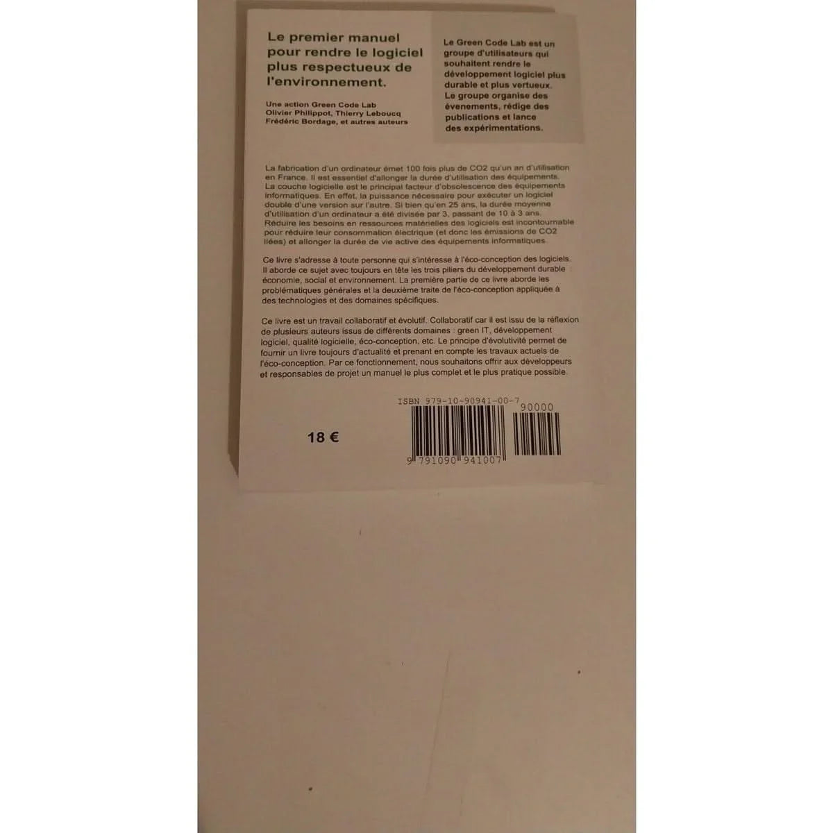 Green Patterns - Manuel d'éco-conception des logiciels