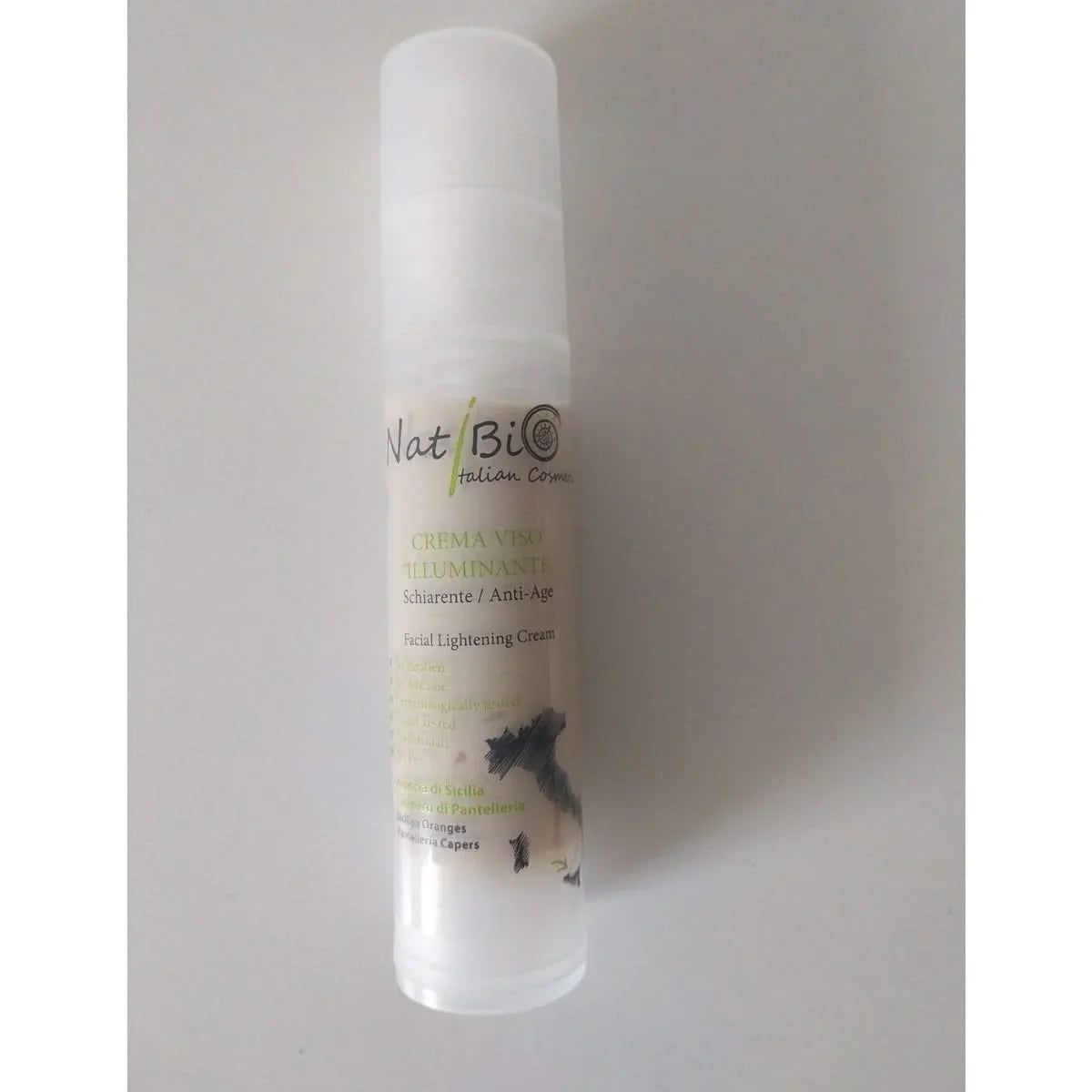 Crème visage illuminatrice au câpre et à l'orange sicilienne Natibio