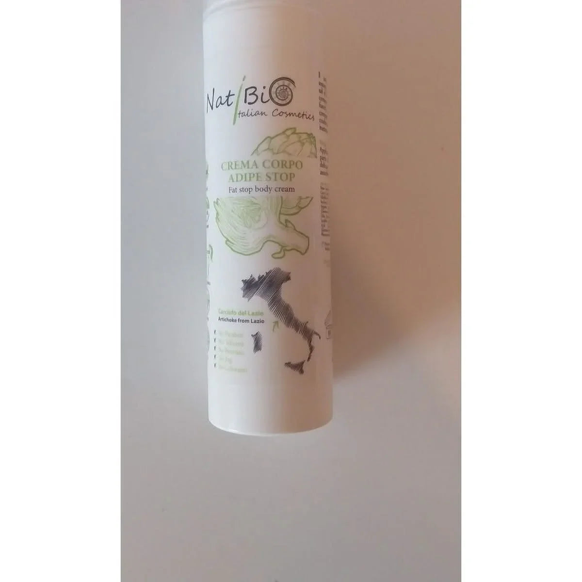 Crème amincissante corps Natibio vegan 200 ml a l artichaut du Latium