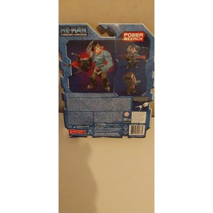 Dos emballage figurine Trap Jaw Dentos He-Man Masters of the Universe Mattel 14 cm — Power Attack, accessoires inclus, recommandé 4 ans+