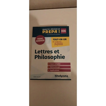 Lettres et Philosophie: Objectif : Réussir sa Prépa Ecg. Cours complet
librairie livre concours