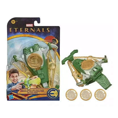 Marvel Eternals Lance-disques cosmique Hasbro avec 3 disques dorés - jouet officiel film MCU Eternals 5 ans et plus