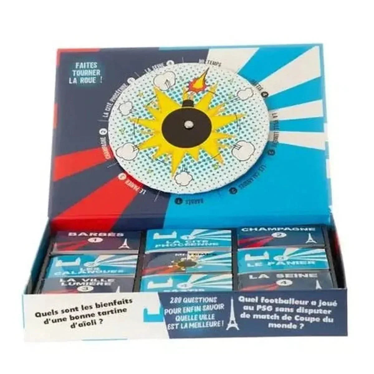 Paris VS Marseille : l'apéro-quiz qui clash ! Interieur du coffret