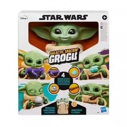 Boîte Star Wars Galactic Snackin Grogu Hasbro – figurine animatronique 4 accessoires The Mandalorian Disney+