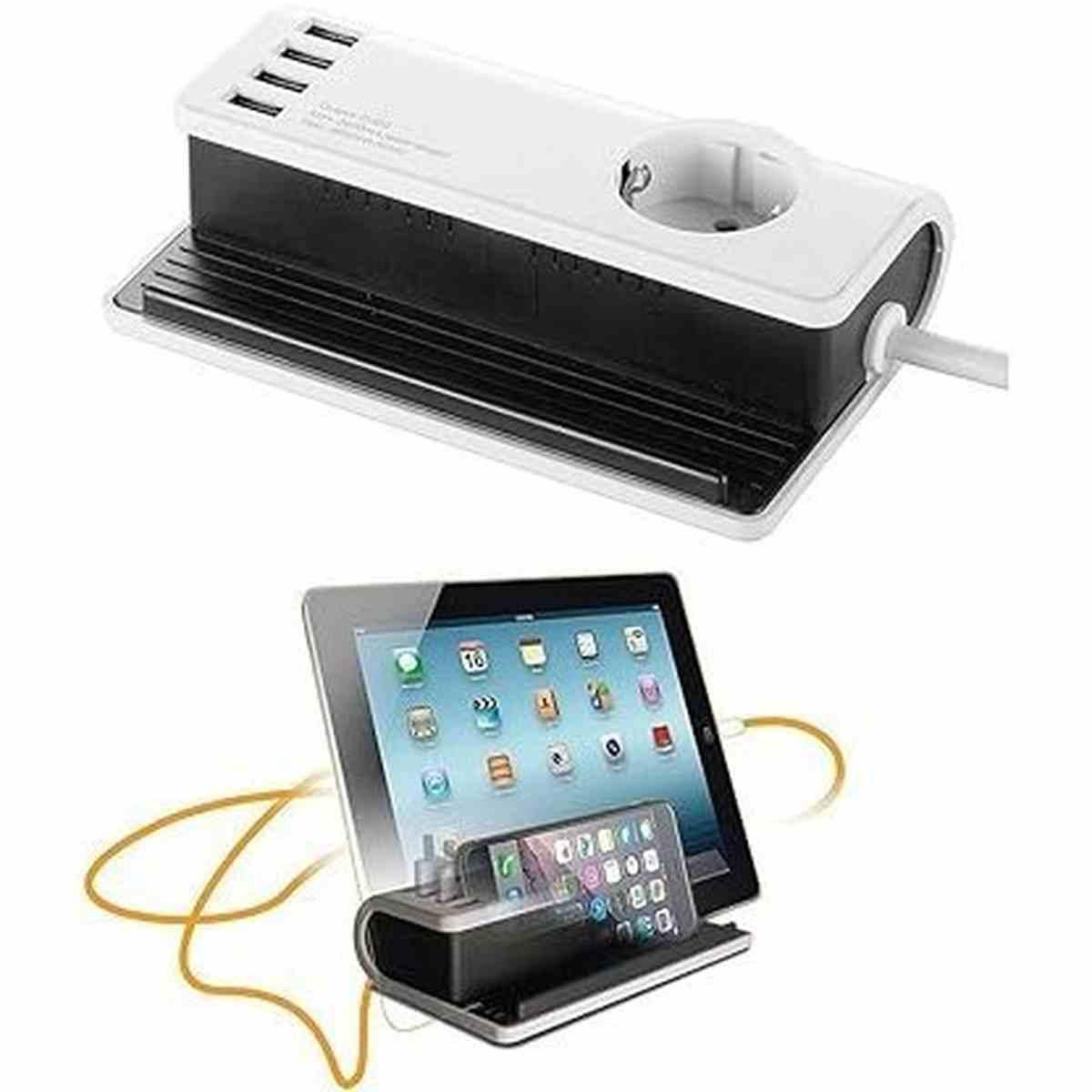 Station de bureau pour smartphone avec 4 prises USB