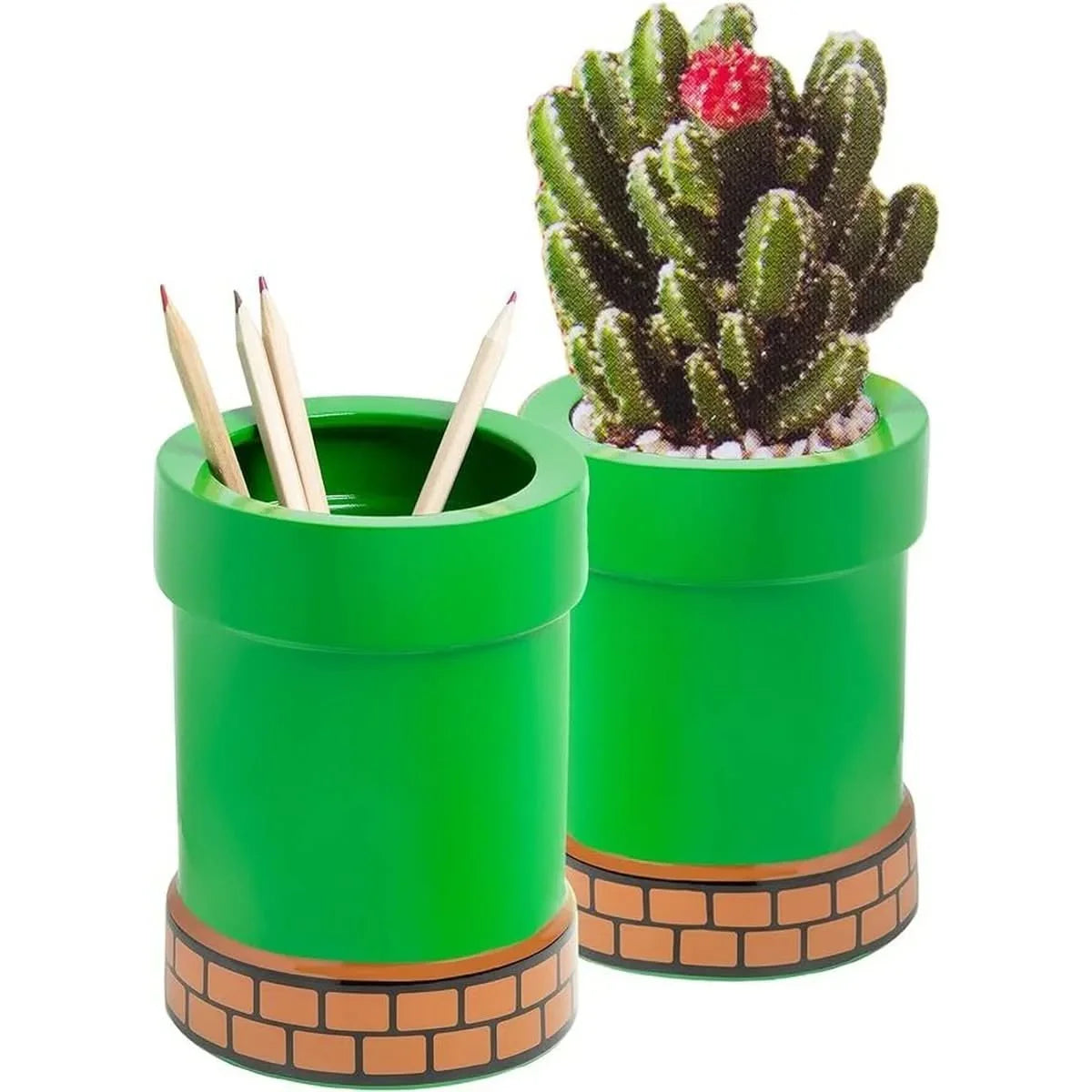 Super Mario - Pot De Fleurs En Forme De Tuyau Et Porte-stylo Paladone 2