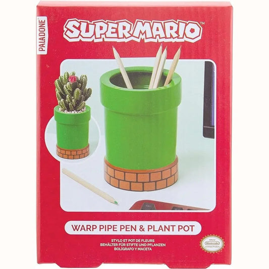 Super Mario - Pot De Fleurs En Forme De Tuyau Et Porte-stylo Paladone