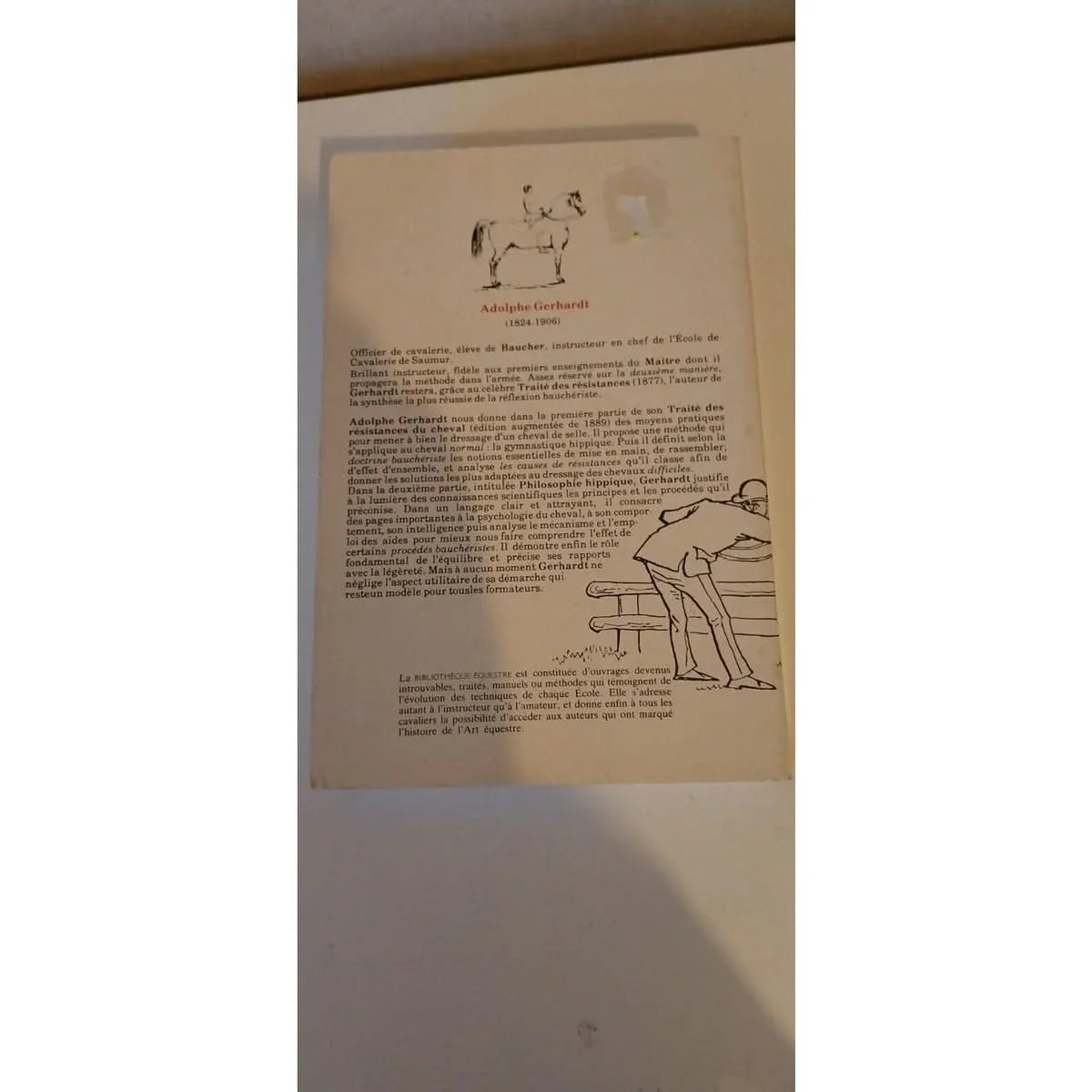 Traité des résistances. Dressage du cheval difficile. Suivi de Philosophe...