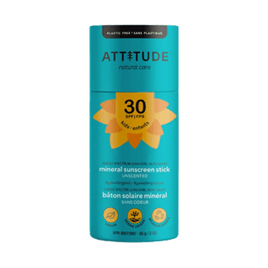 Bâton solaire pour enfants sans plastique Spf 30 Attitude